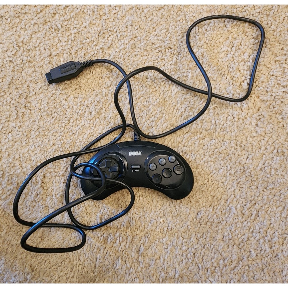 OEM Sega Genesis 6-Button Controller (Model MK-1653) designed